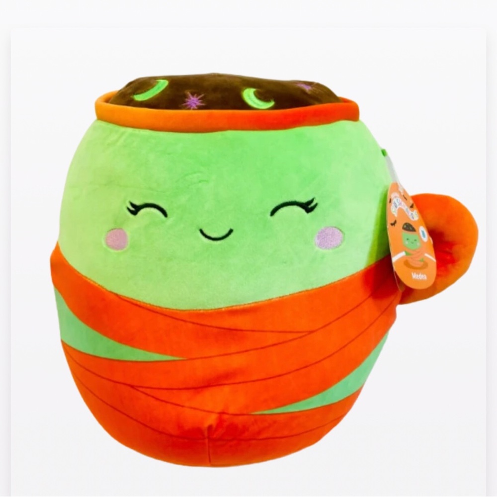 NWT Squishmellows Medea‎ Mummy Spooky Hot Chocolate Halloween 2023 - 12 Inch